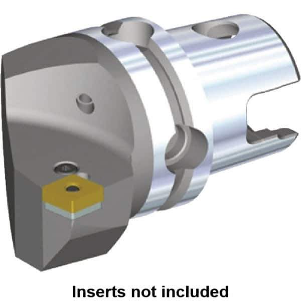 Kennametal - Left Hand Cut, Size KM40, CN.. Insert Compatiblity, Internal or External Modular Turning & Profiling Cutting Unit Head - 27mm Ctr to Cutting Edge, 40mm Head Length, Through Coolant, Series Kenlever - USA Tool & Supply