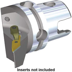 Kennametal - Left Hand Cut, Size KM40, VN.. Insert Compatiblity, Modular Turning & Profiling Cutting Unit Head - 27mm Ctr to Cutting Edge, 50mm Head Length, Through Coolant, Series M-Clamping - USA Tool & Supply