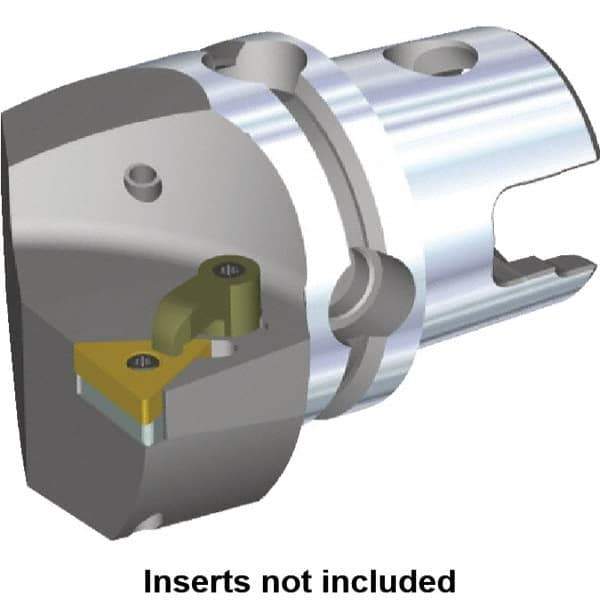Kennametal - Right Hand Cut, Size KM40, TN.. Insert Compatiblity, Internal or External Modular Turning & Profiling Cutting Unit Head - 27mm Ctr to Cutting Edge, 40mm Head Length, Through Coolant, Series M-Clamping - USA Tool & Supply