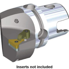 Kennametal - Right Hand Cut, Size KM40, TN.. Insert Compatiblity, Internal or External Modular Turning & Profiling Cutting Unit Head - 27mm Ctr to Cutting Edge, 40mm Head Length, Through Coolant, Series M-Clamping - USA Tool & Supply