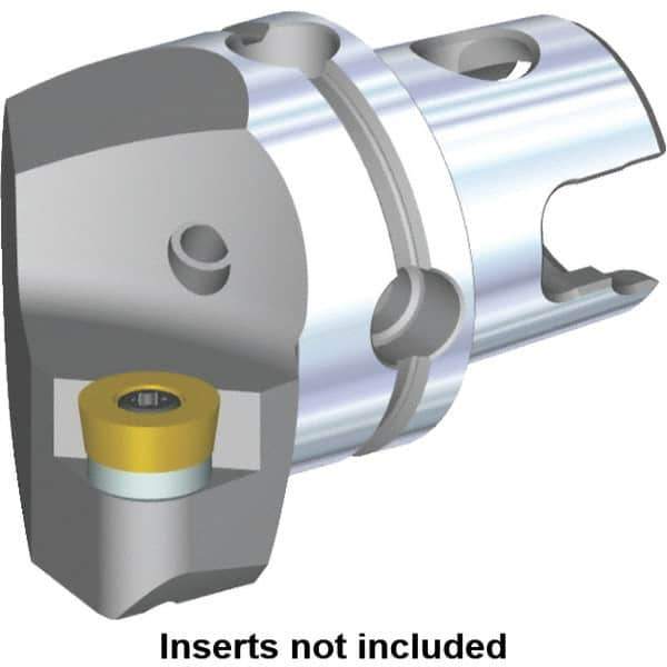 Kennametal - Right Hand Cut, Size KM40, RC.. Insert Compatiblity, Modular Turning & Profiling Cutting Unit Head - 27mm Ctr to Cutting Edge, 40mm Head Length, Through Coolant, Series S-Clamping - USA Tool & Supply