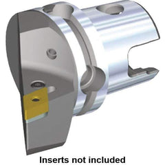Kennametal - Right Hand Cut, Size KM40, DN.. Insert Compatiblity, Modular Turning & Profiling Cutting Unit Head - 27mm Ctr to Cutting Edge, 40mm Head Length, Through Coolant, Series Kenlever - USA Tool & Supply