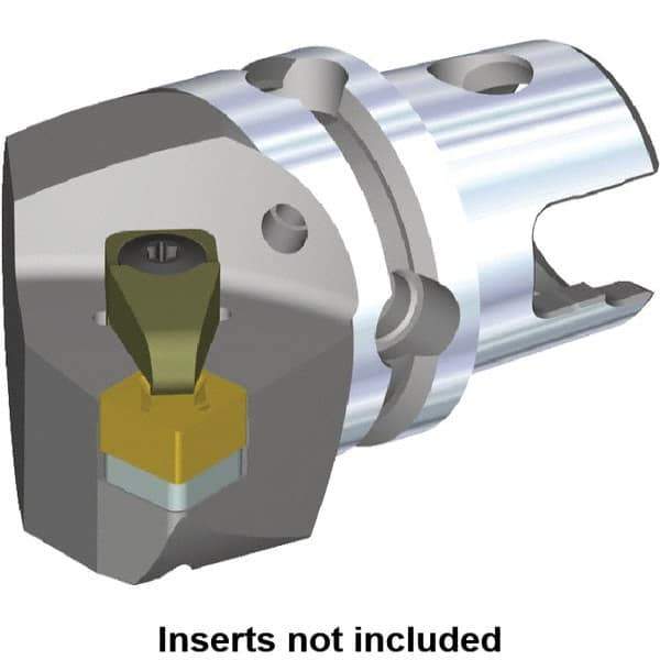 Kennametal - Right Hand Cut, Size KM50, SN.. Insert Compatiblity, Internal or External Modular Turning & Profiling Cutting Unit Head - 35mm Ctr to Cutting Edge, 50mm Head Length, Through Coolant - USA Tool & Supply