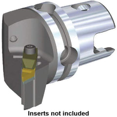 Kennametal - V.GR.. Insert, 50mm Head Length, Modular Grooving Cutting Unit Head - Right Hand Cut, System Size KM40, Through Coolant, Series Top Notch - USA Tool & Supply