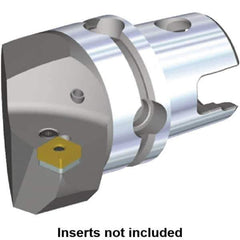 Kennametal - Right Hand Cut, Size KM40, SN.. Insert Compatiblity, Internal or External Modular Turning & Profiling Cutting Unit Head - 27mm Ctr to Cutting Edge, 40mm Head Length, Through Coolant, Series Kenlever - USA Tool & Supply