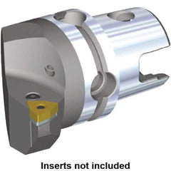 Kennametal - Right Hand Cut, Size KM40, WN.. Insert Compatiblity, Internal or External Modular Turning & Profiling Cutting Unit Head - 27mm Ctr to Cutting Edge, 40mm Head Length, Through Coolant, Series Kenlever - USA Tool & Supply