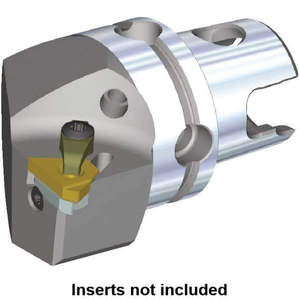 Kennametal - Insert Style LT 16ER, 50mm Head Length, Left Hand Cut, External Modular Threading Cutting Unit Head - System Size KM50TS, 35mm Center to Cutting Edge, Series LT Threading - USA Tool & Supply