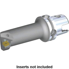 Kennametal - Right Hand Cut, 32mm Min Bore Diam, Size KM40 Modular Boring Cutting Unit Head - 2.9528" Max Bore Depth, Through Coolant, Compatible with CN.. - USA Tool & Supply