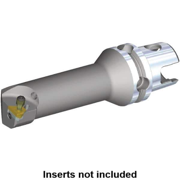 Kennametal - Insert Style LT 16NR, 80mm Head Length, Right Hand Cut, Internal Modular Threading Cutting Unit Head - System Size KM40TS, 11mm Center to Cutting Edge, Series LT Threading - USA Tool & Supply