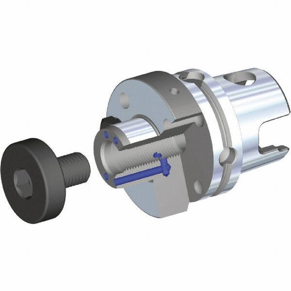 Kennametal - KM80ATC Modular Connection 40mm Pilot Diam Shell Mill Holder - 45mm Flange to Nose End Projection, 89mm Nose Diam, M20x2.5 Lock Screw, Through-Spindle Coolant - Exact Industrial Supply
