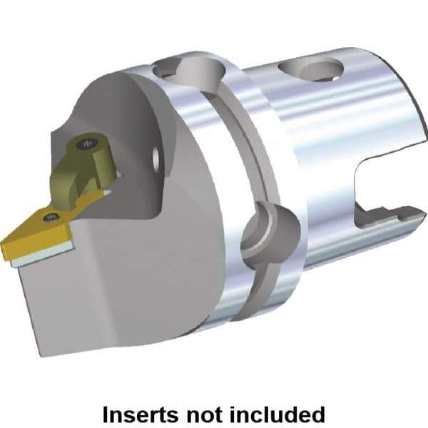 Kennametal - Neutral Cut, Size KM40, VN.. Insert Compatiblity, Modular Turning & Profiling Cutting Unit Head - 50mm Head Length, Through Coolant, Series M-Clamping - USA Tool & Supply