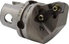 Kennametal - Right Hand Cut, Size KM40, WN.. Insert Compatiblity, Internal or External Modular Turning & Profiling Cutting Unit Head - 27mm Ctr to Cutting Edge, 40mm Head Length, Through Coolant, Series M-Clamping - USA Tool & Supply