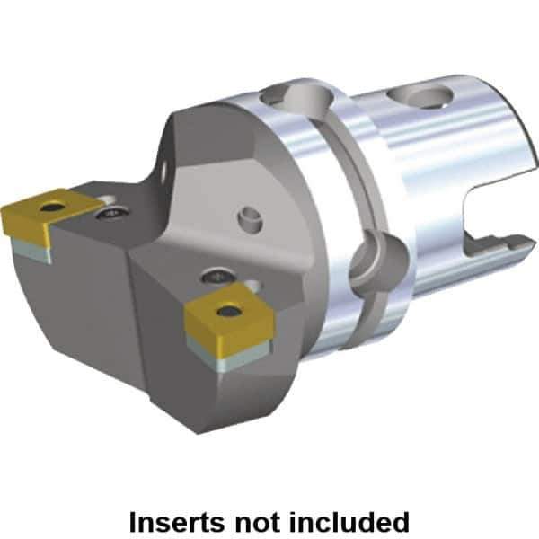 Kennametal - Right Hand Cut, Size KM40, CN.. Insert Compatiblity, Internal or External Modular Turning & Profiling Cutting Unit Head - 27mm Ctr to Cutting Edge, 40mm Head Length, Through Coolant, Series Kenlever - USA Tool & Supply