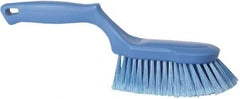 Vikan - 2" Bristle Length, Polyester Wash Brush - 5-13/16" Long x 5" Wide Head, 13-1/2" OAL, Blue, Polypropylene Block - USA Tool & Supply