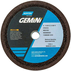 Norton - Tool & Cutter Grinding Wheels Wheel Type: Type 11 Wheel Diameter (Inch): 6 - USA Tool & Supply