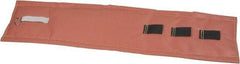 Hi-Temp - 48" High x 12" Wide x 1" Thick Coated Fiberglass Pipeline Cooling Wrap - Pink on White - USA Tool & Supply