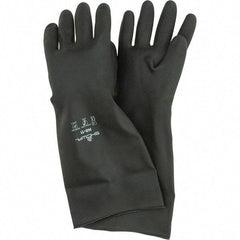 SHOWA - 30 mil Thick, Chemical Resistant Gloves - SZ 11 18"30ML BLK 1/PR CHLOROFLEXII CHEM RES GLV - USA Tool & Supply