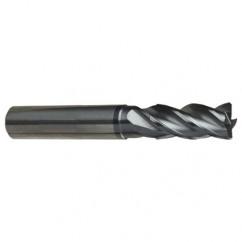 3/8" Dia. - 2-1/2" OAL - 4 FL Variable Helix Nano-A Carbide End Mill - USA Tool & Supply