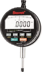 Starrett - 15mm Max Measurement, 0.00005" Graduation, Electronic Drop Indicator - Accurate to 0.0001", Inch & Metric System, LCD Display - USA Tool & Supply