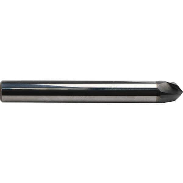 Emuge - 20° Taper Angle per Side, 16mm Small End Diam, 18.5mm LOC, Solid Carbide 3 Flute Tapered Circle Segment Taper Form End Mill - AlCr Finish, 108mm OAL, 16mm Shank Diam, Spiral Flute, 30° Helix - USA Tool & Supply