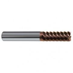 1/2" Dia. - 3" OAL - 45° Helix Nano-SI Carbide End Mill - 6 FL - USA Tool & Supply