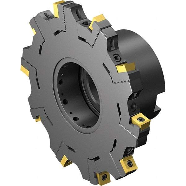Sandvik Coromant - Arbor Connection, 0.4724" Cutting Width, 0.8661" Depth of Cut, 100mm Cutter Diam, 1-1/16" Hole Diam, Indexable Slotting Cutter - 1-1/16" Shank Diam, Right Hand Cutting Direction - USA Tool & Supply