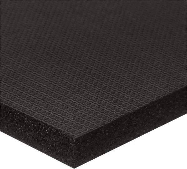 Value Collection - 1/2" Thick x 3/4" Wide x 10' Long Black Closed Cell Neoprene Foam Rubber Roll - Stock Length, Adhesive Back, -70°F to 200°F - USA Tool & Supply