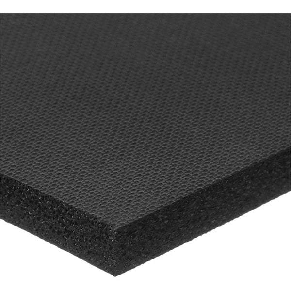 Value Collection - 1' Long x 12" Wide x 1" Thick, Neoprene Sheet Gasketing - 100 Max psi, Black - USA Tool & Supply