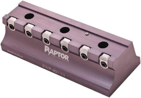 Raptor Workholding - 1-1/2" Jaw Width, 12" High x 17" Long x 7" Wide Dovetail Vise - For Use with 4 & 5 Axis Workholding Systems - USA Tool & Supply