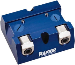 Raptor Workholding - 2-1/4" Jaw Width, 10" High x 8" Long x 10" Wide Dovetail Vise - For Use with 4 & 5 Axis Workholding Systems - USA Tool & Supply