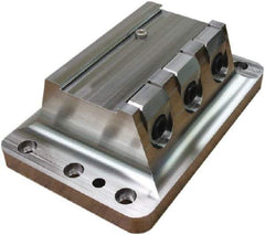 Raptor Workholding - 2-3/4" Jaw Width, 10" High x 10" Long x 8" Wide Dovetail Vise - For Use with 4 & 5 Axis Workholding Systems - USA Tool & Supply