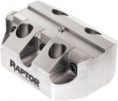 Raptor Workholding - 3/4" Jaw Width, 2" High x 5" Long x 3.9" Wide Dovetail Vise - For Use with 4 & 5 Axis Workholding Systems - USA Tool & Supply