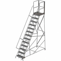 TRI-ARC - Rolling & Wall Mounted Ladders & Platforms Type: Rolling Warehouse Ladder Style: Rolling Platform Ladder - USA Tool & Supply