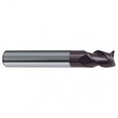 7/16" Dia. - 2-1/2" OAL - 45° Helix Firex Carbide End Mill - 3 FL - USA Tool & Supply