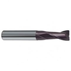 1/4 Dia. x 2-1/2 Overall Length 2-Flute Square End Solid Carbide SE End Mill-Round Shank-Center Cut-Firex - USA Tool & Supply