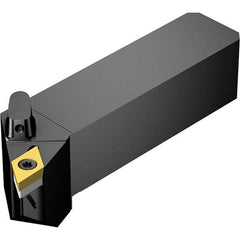 Sandvik Coromant - Left Hand Cut, -3° Lead Angle, 25mm Shank Height x 25mm Shank Width, Neutral Rake Indexable Turning Toolholder - DCMT 11 T3 08 Insert Compatibility, Series CoroTurn 107 - USA Tool & Supply