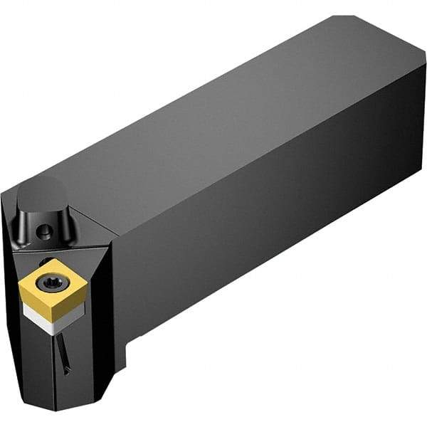 Sandvik Coromant - Left Hand Cut, -5° Lead Angle, 19.05mm Shank Height x 19.05mm Shank Width, Neutral Rake Indexable Turning Toolholder - CCMT 09 T3 08 Insert Compatibility, Series CoroTurn 107 - USA Tool & Supply