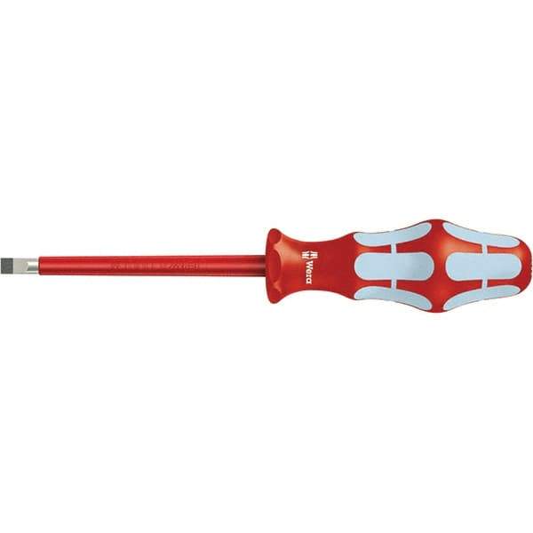 Wera - 3-1/8" Blade Length Insulated Screwdriver - 137mm OAL - USA Tool & Supply