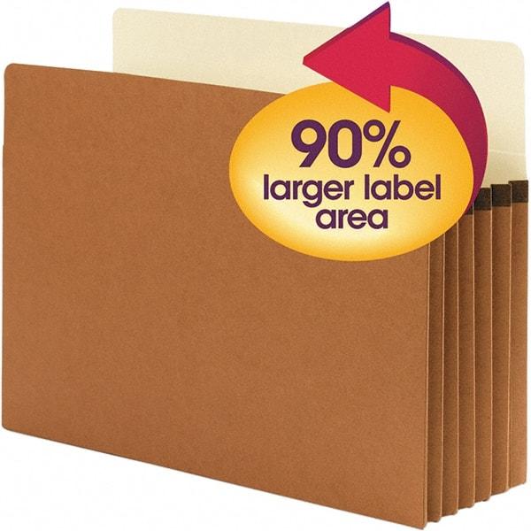 SMEAD - 11-3/4 x 9-1/2", Letter Size, Redrope, Expansion Folders - USA Tool & Supply