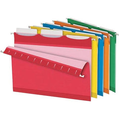 Pendaflex - 8-1/2 x 11", Letter Size, Assorted Colors, Hanging File Folder - 11 Point Stock, 1/3 Tab Cut Location - USA Tool & Supply