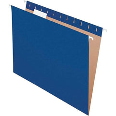 Pendaflex - 8-1/2 x 11", Letter Size, Navy, Hanging File Folder - 11 Point Stock, 1/5 Tab Cut Location - USA Tool & Supply