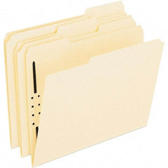 Pendaflex - 8-1/2 x 11", Letter Size, Manila, File Folders with Top Tab - Assorted Tab Cut Location - USA Tool & Supply