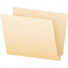 Pendaflex - 8-1/2 x 11", Letter Size, Manila, File Folders with End Tab - 11 Point Stock, Straight Tab Cut Location - USA Tool & Supply