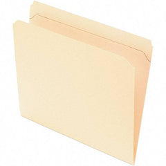 Pendaflex - 8-1/2 x 11", Letter Size, Manila, File Folders with Top Tab - 11 Point Stock, Straight Tab Cut Location - USA Tool & Supply
