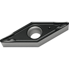 Walter - VCMT FM4 Grade WSM20S Turning Insert - TiAlN+Al2O3+(Al) Finish, 35° Rhombic, 6.35mm Inscr Circle, 3.18mm Thick, 0.4mm Corner Radius - USA Tool & Supply