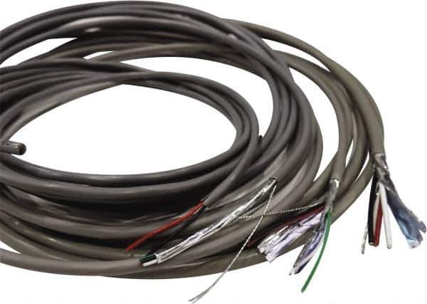 Made in USA - 18 AWG, 2 Wire, 1,000' OAL Unshielded Automation & Communication Cable - PVC Insulation, Bare Copper Conductor, 300 Volts, 0.144" OD - USA Tool & Supply