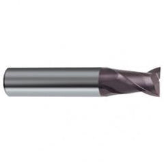 1/2 Dia. x 2-1/2 Overall Length 2-Flute Square End Solid Carbide SE End Mill-Round Shank-Center Cut-Firex - USA Tool & Supply