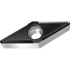 Walter - VBMT FP6 Grade WPP10S Turning Insert - TiCN+Al2O3+(TiCN) Finish, 35° Rhombic, 6.35mm Inscr Circle, 3.18mm Thick, 0.8mm Corner Radius - USA Tool & Supply