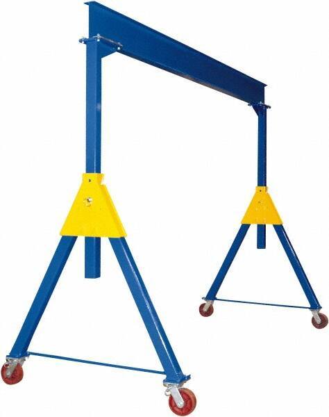 Vestil - 10,000 Lb Load Capacity, Steel Gantry Crane - 15' Span - USA Tool & Supply