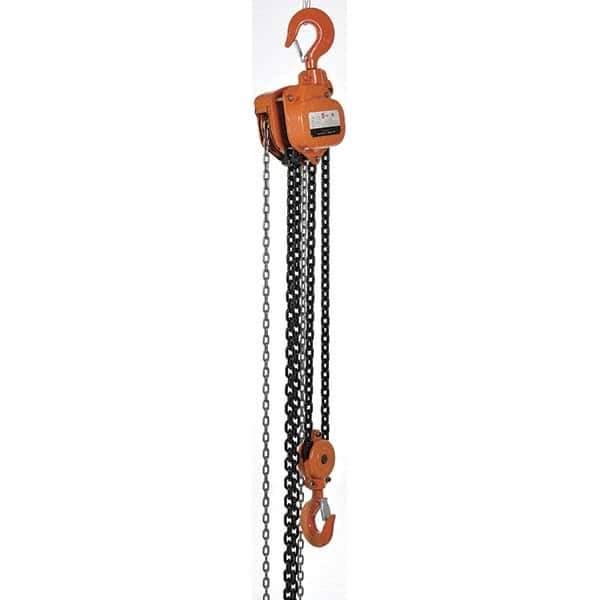 Vestil - 10,000 Lb Lifting Capacity, 20' Lift Height, Hand Hoist - Made from Chain - USA Tool & Supply